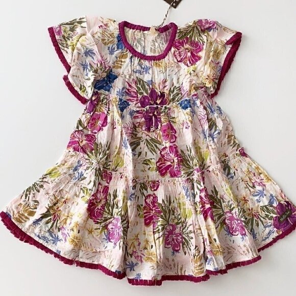 NWT Matilda Jane Bird of Paradise Short-Sleeve Floral Tiered Dress 2T 4T - Picture 8 of 12